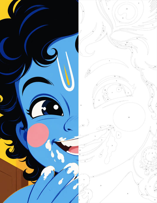 Hindu Gods: A Color by Number Book (50 Pages)