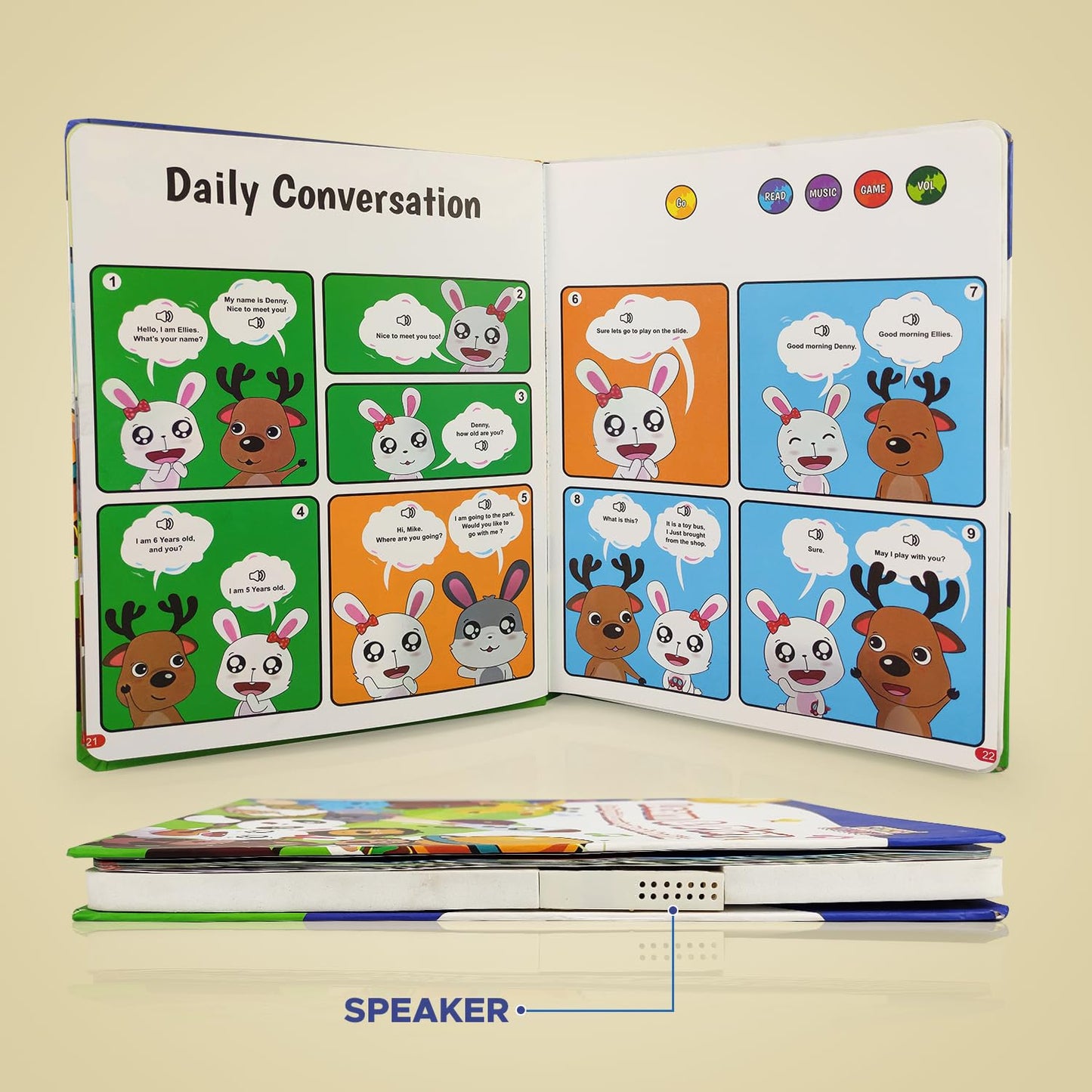 Interactive Learning Sound Book for Kids (20+ Pages)