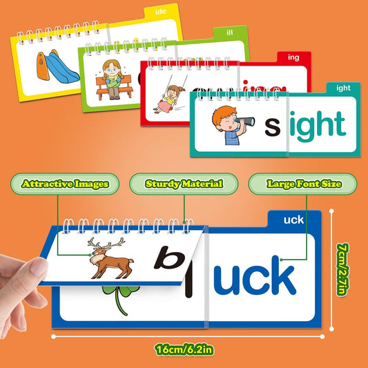 Phonics Flash Cards (Word Families) 30+ Books - Kooki kids™