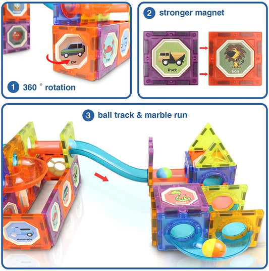 Light Magnetic Tiles- Building Blocks (Age 3+)