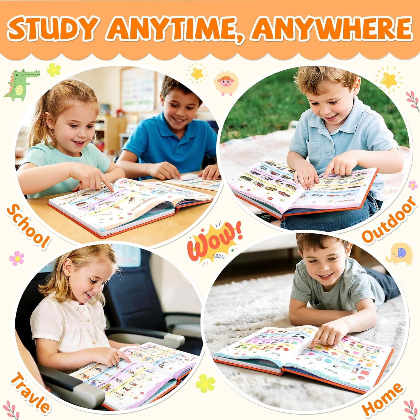 My First English Words Sound Book (470+ Words, 21 Themes)