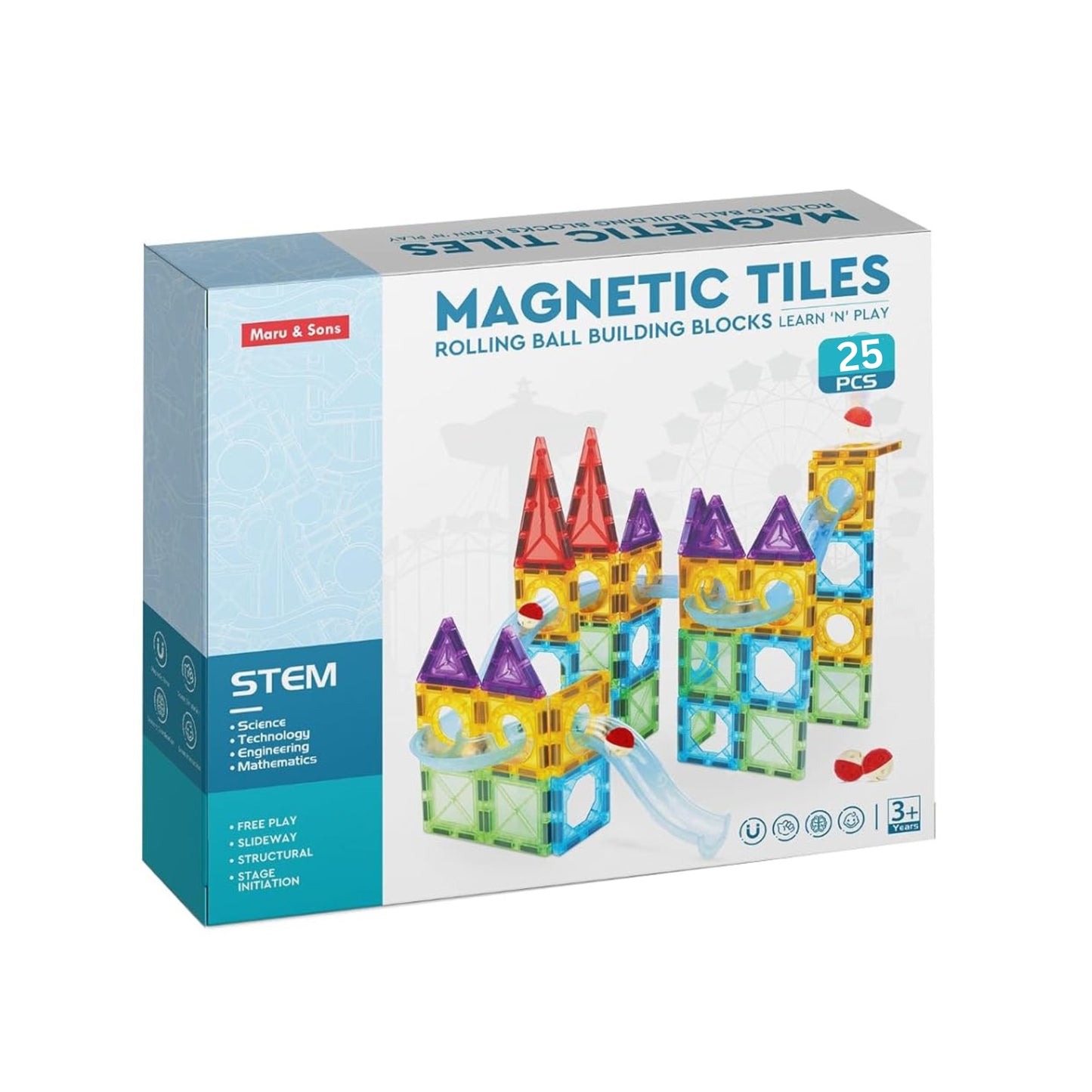 Magnetic Tiles Building Blocks (Ages 3+)