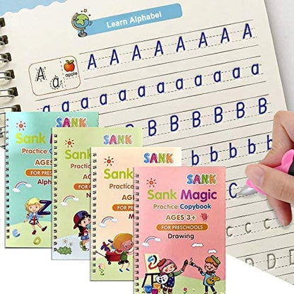 Kids Handwriting Practice Book (Reusable)