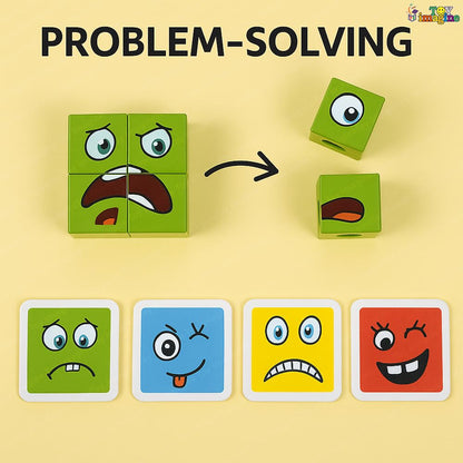 Expression Blocks Interactive Face-Changing Puzzle for Kids - Kookikids™
