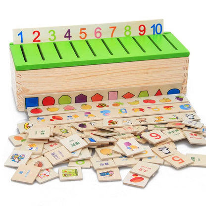 Folca Montessori Educational Wooden Classification Box - Main Image