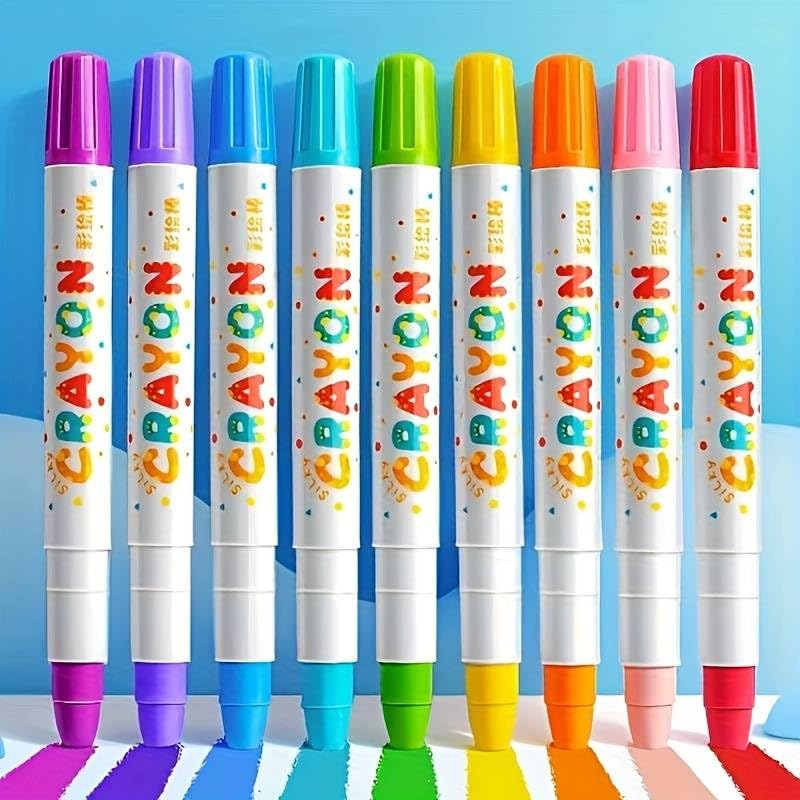 12 Color Twist Crayons for Toddlers (Non-Toxic, Washable)