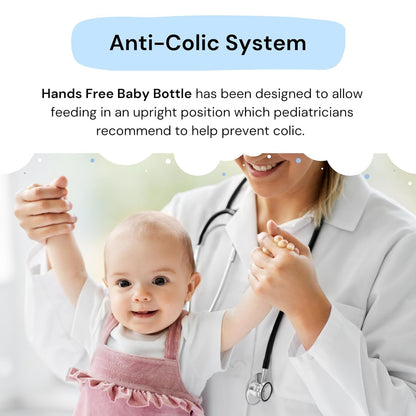 Hands-Free Baby Bottle - Anti-Colic ( Pack of 2 )