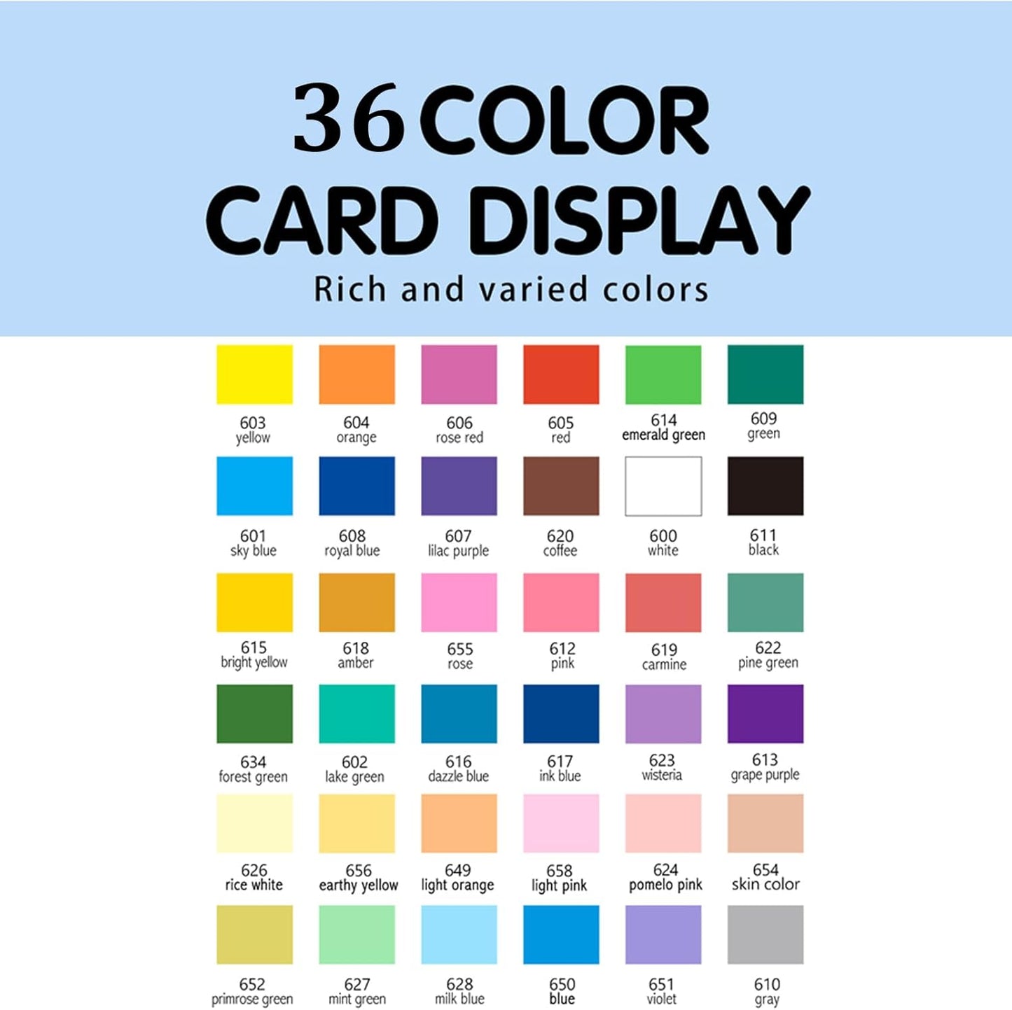 Acrylic Brush Marker set of 36 Colors