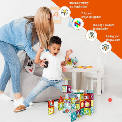 Magnetic Tiles Building Blocks (Ages 3+)