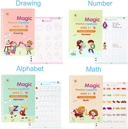 Kids Handwriting Practice Book (Reusable)