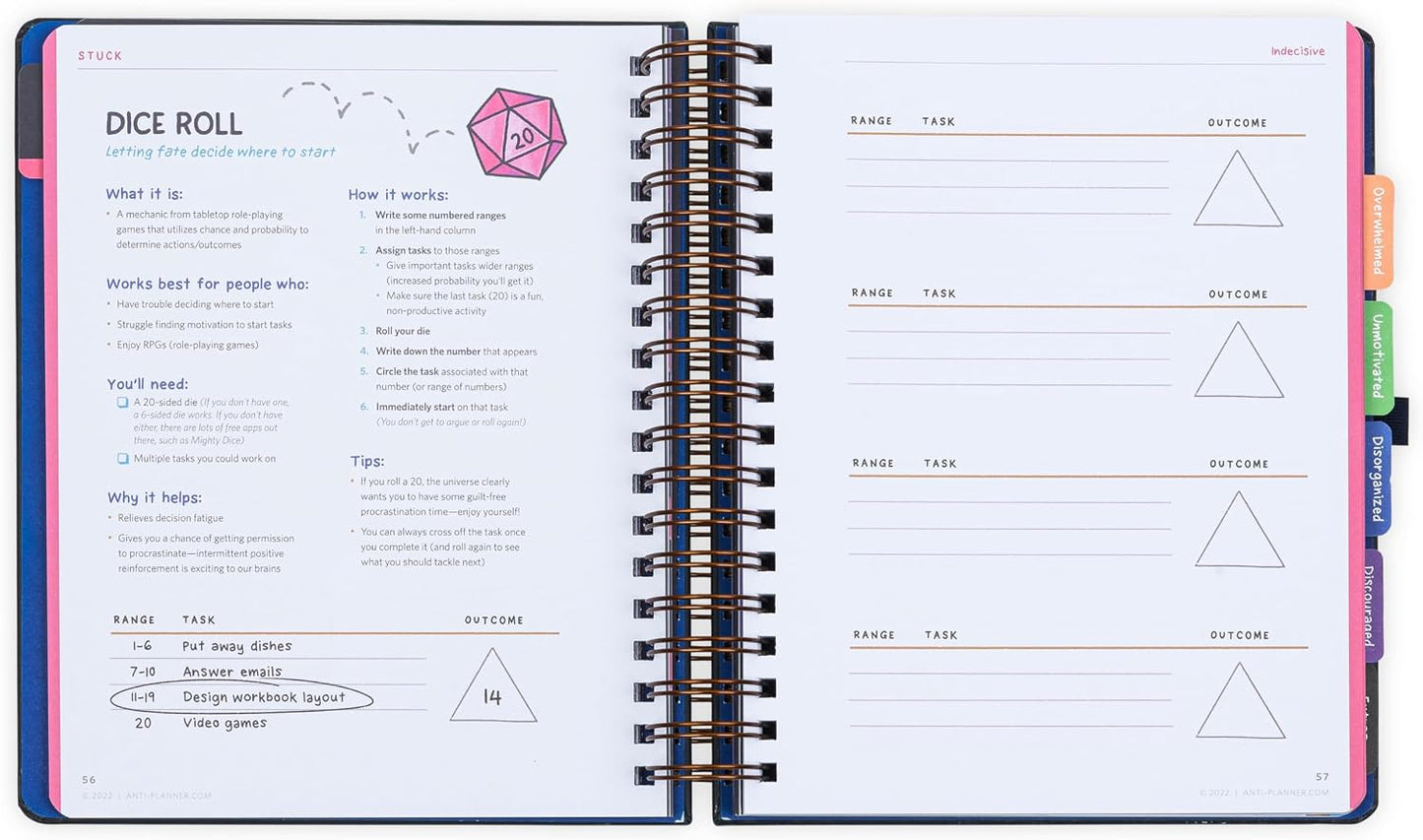 The Anti-Planner: 100+ Productivity Strategies for Focus & Procrastination