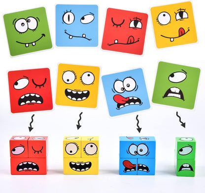 Expression Blocks Interactive Face-Changing Puzzle for Kids - Kookikids™