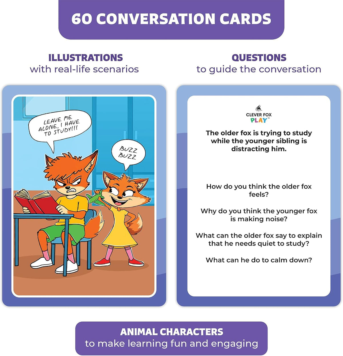 Who What Why?- Educational Conversation Cards for Kids | Builds Social Skills (Ages 4+)