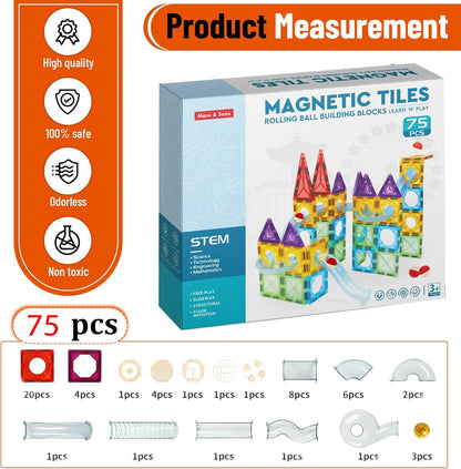 Magnetic Tiles Building Blocks (Ages 3+)