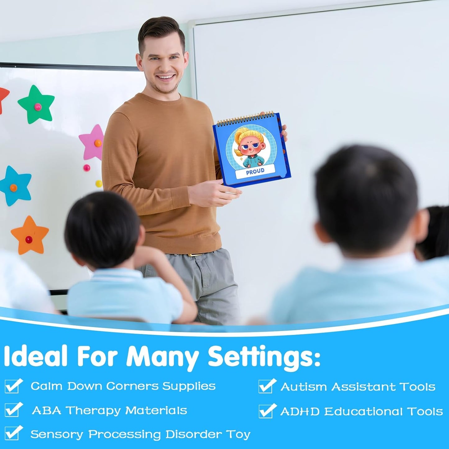 Feelings Flipbook for Kids: 22 Moods/Emotions ADHD & Autism