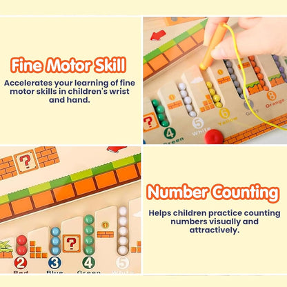 Wooden Magnetic Skill Development Board (Age 3+)