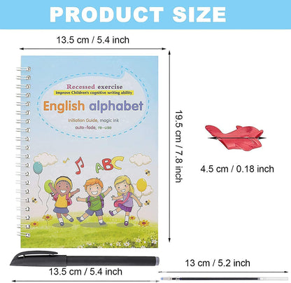 Kids Handwriting Practice Book (Reusable)