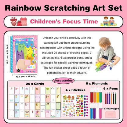 Rainbow Scratch Art