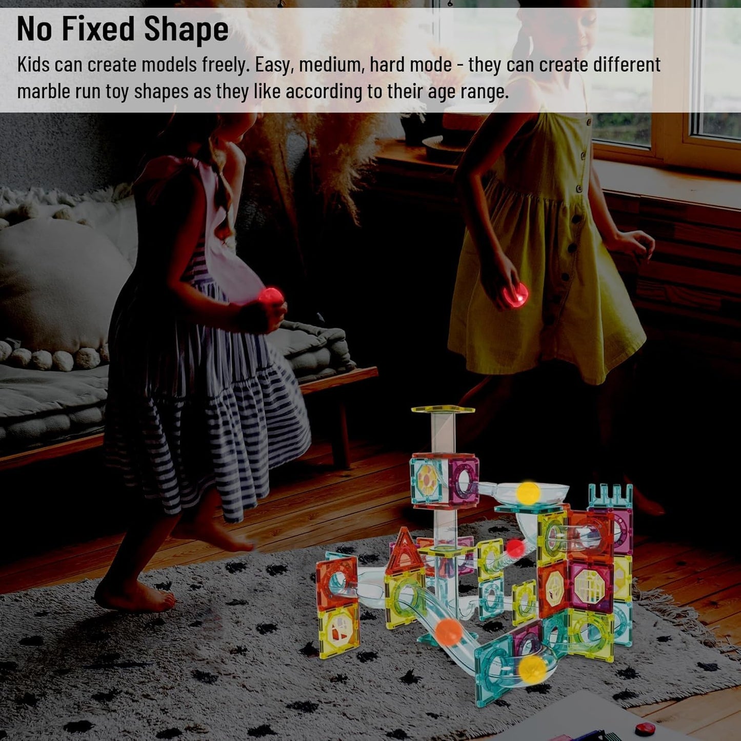 Magnetic Tiles Building Blocks (Ages 3+)
