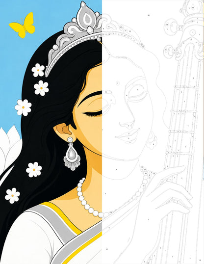 Hindu Gods: A Color by Number Book (50 Pages)