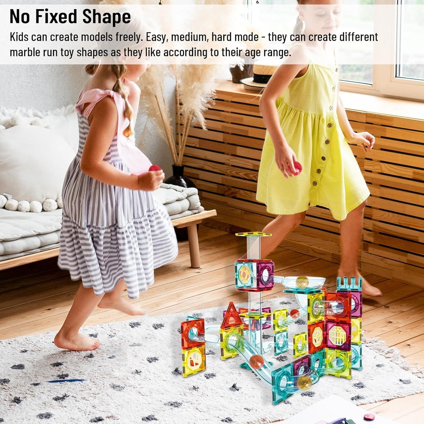 Magnetic Tiles Building Blocks (Ages 3+)
