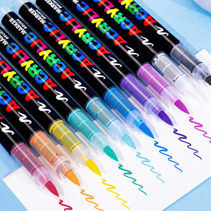 Acrylic Brush Marker set of 36 Colors