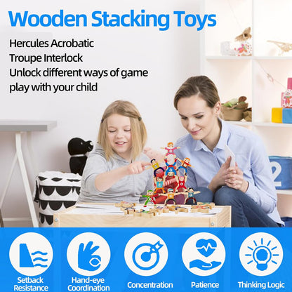 Wooden Hercules Human Balancing Toy