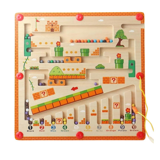 Wooden Magnetic Skill Development Board (Age 3+)