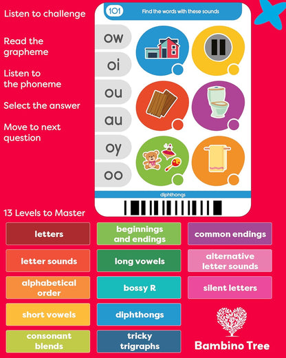 Phonics Machine Learning Pad (Age 5-11)