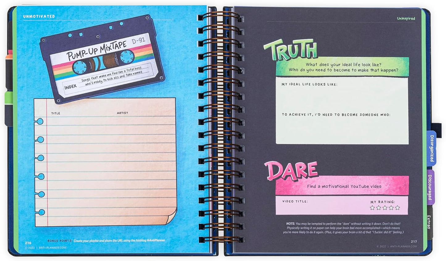 The Anti-Planner: 100+ Productivity Strategies for Focus & Procrastination