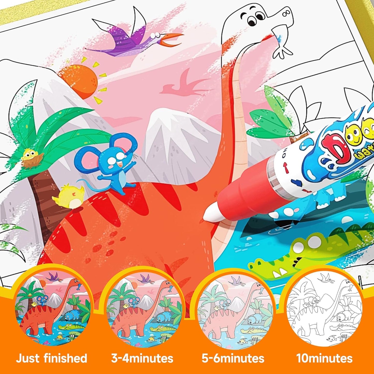 Reusable water painting book- Pack of 3