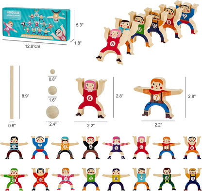 Wooden Hercules Human Balancing Toy