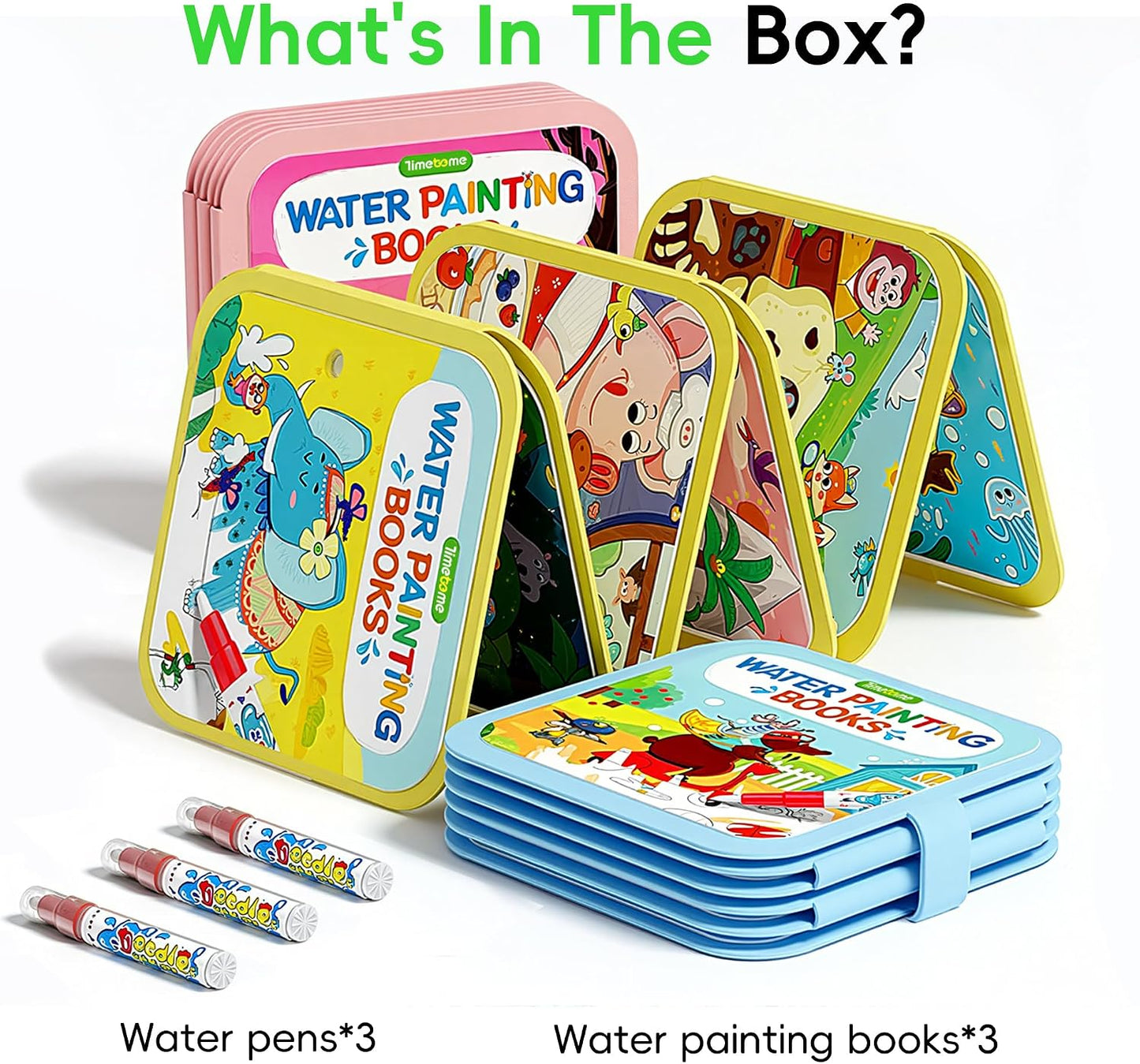 Reusable water painting book- Pack of 3