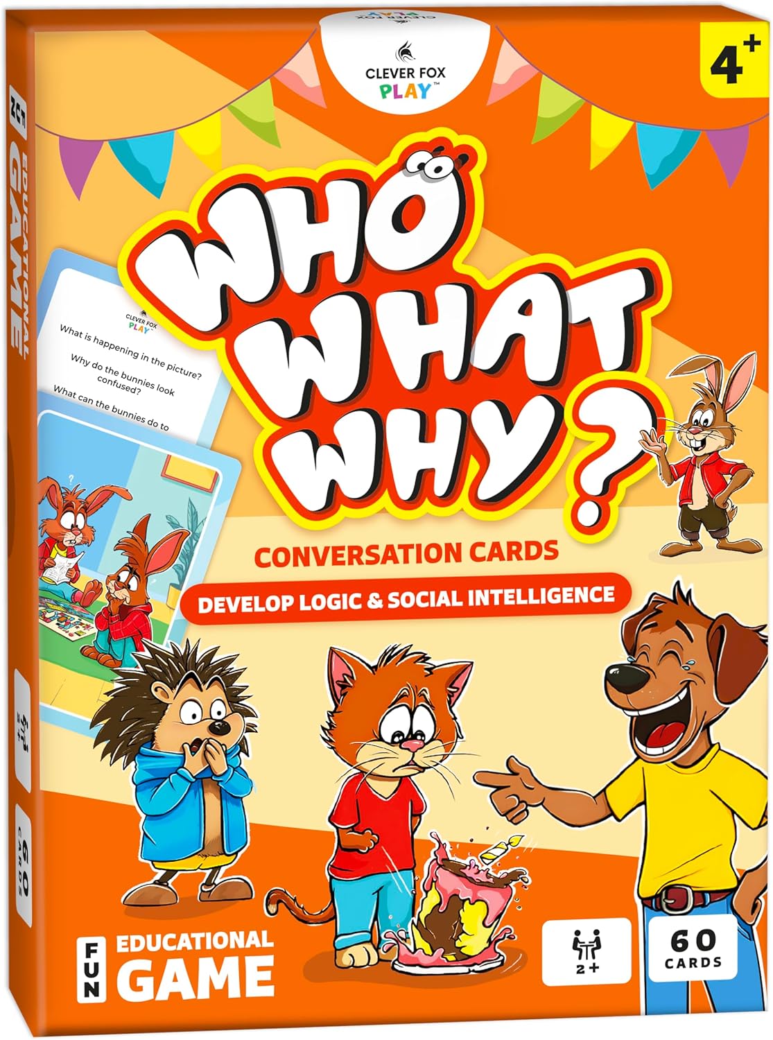 Who What Why?- Educational Conversation Cards for Kids | Builds Social Skills (Ages 4+)