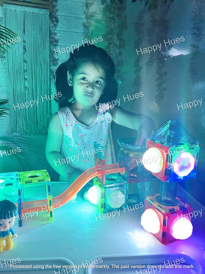 Light Magnetic Tiles- Building Blocks  (Age 3+)