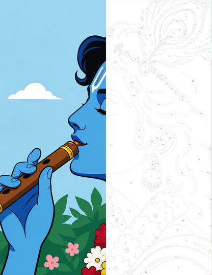 Hindu Gods: A Color by Number Book (50 Pages)