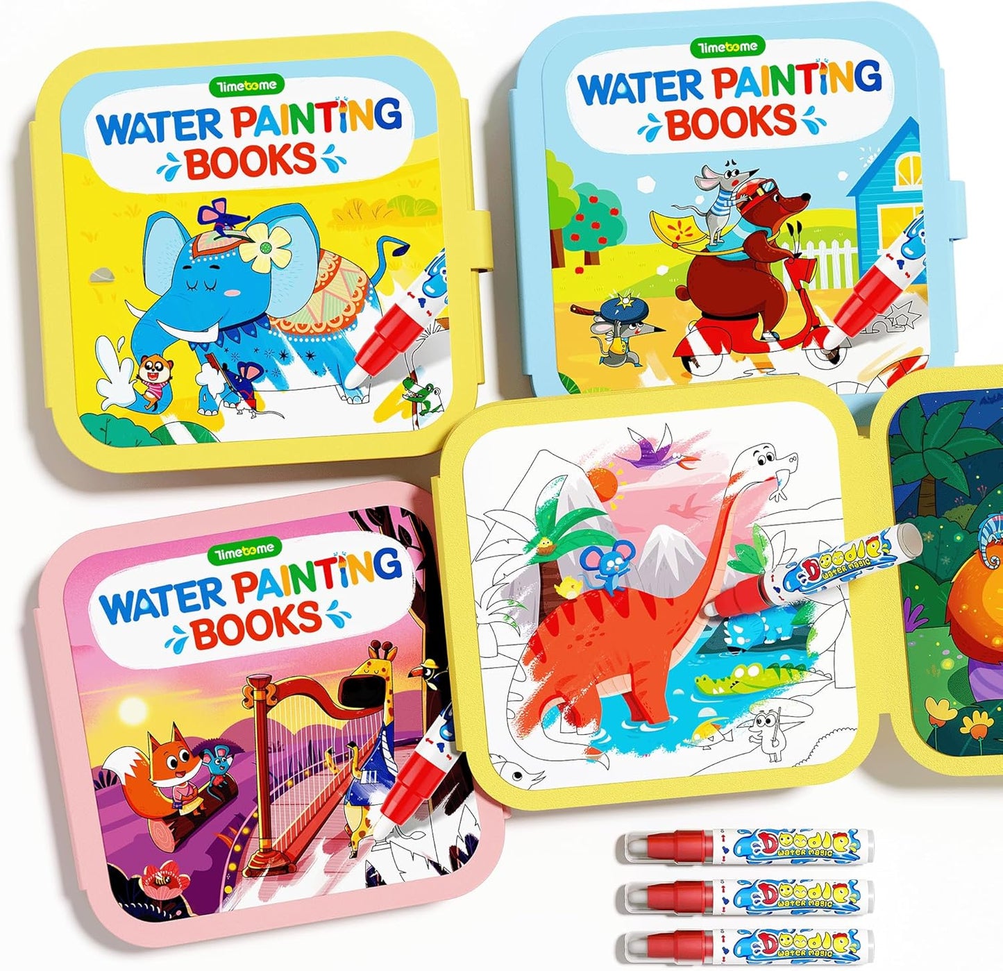 Reusable water painting book- Pack of 3