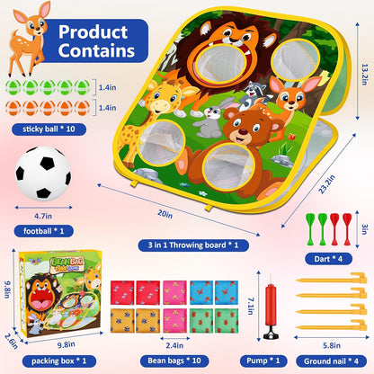Animal Bean Bag Toss Game (3 in 1)