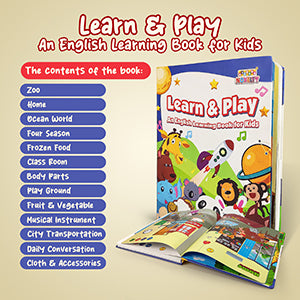 Interactive Learning Sound Book for Kids (20+ Pages)