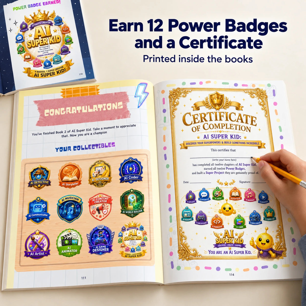 Teach Your Child to Build With AI, Pack of 2 books ( Part 1 & 2 )( Ages 8 - 15 )