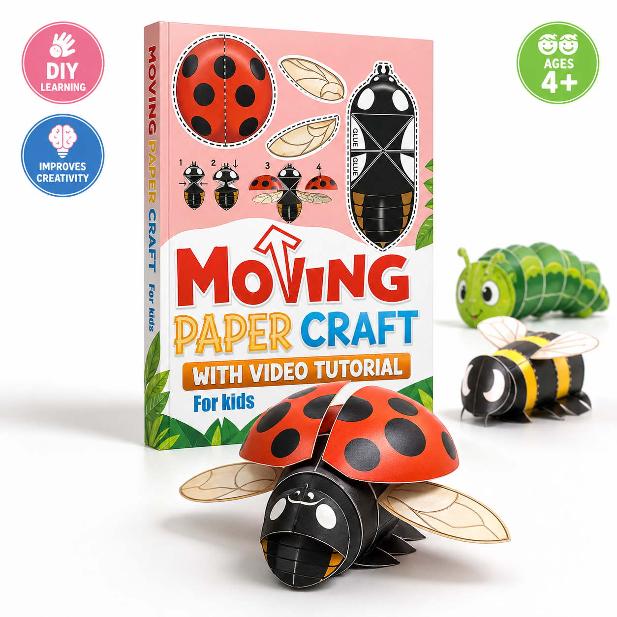 Moving Paper Craft With Tutorial For Kids: Easy-to-Make (22 Paper Crafts)