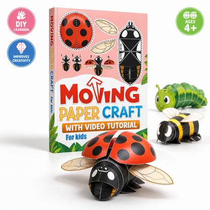Moving Paper Craft With Tutorial For Kids: Easy-to-Make (22 Paper Crafts)