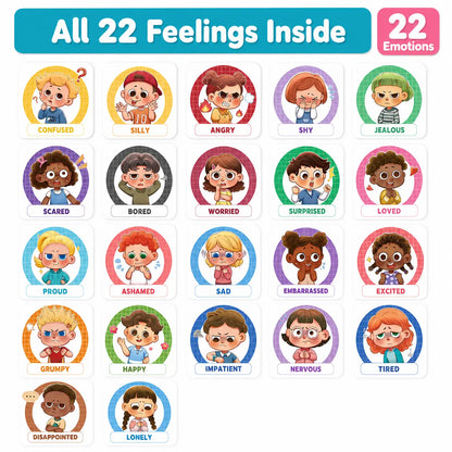 Feelings Flipbook for Kids – Name & Calm 22 Big Emotions, Fewer Meltdowns (Ages 3–8)