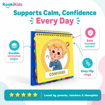 Feelings Flipbook for Kids – Name & Calm 22 Big Emotions, Fewer Meltdowns (Ages 3–8)