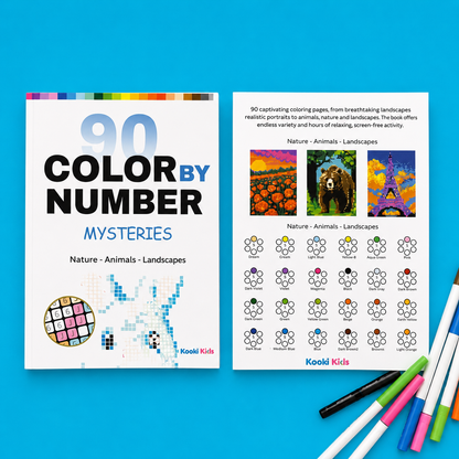 Black Edition & White Edition Color By Number Book (Combo)