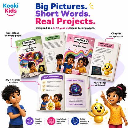 Teach Your Child to Build With AI, Pack of 2 books ( Part 1 & 2 )( Ages 8 - 15 )