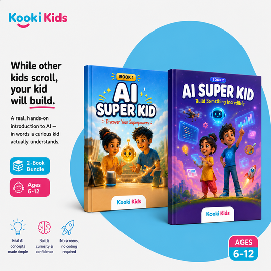 AI SUPER KID — Pack of 2 Books (Ages 8+ | Smart Book)