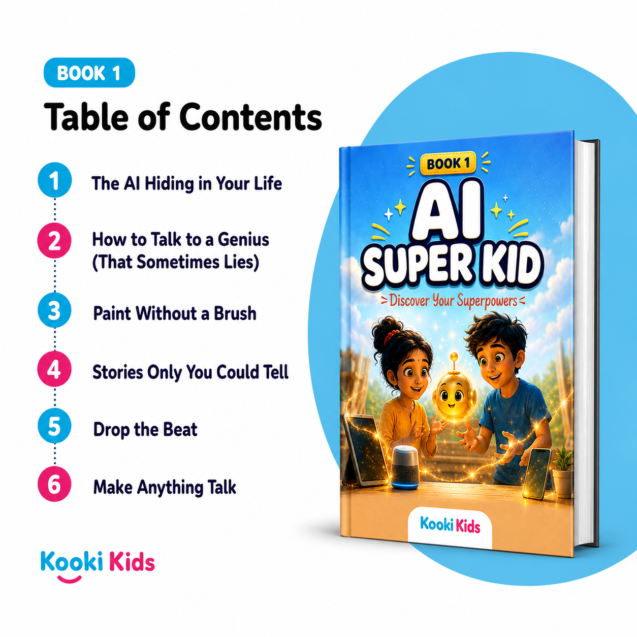 AI SUPER KID — Pack of 2 Books (Ages 8+ | Smart Book)