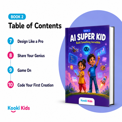AI SUPER KID — Pack of 2 Books (Ages 8+ | Smart Book)