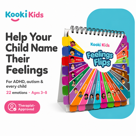 Feelings Flipbook for Kids – Name & Calm 22 Big Emotions, Fewer Meltdowns (Ages 3–8)